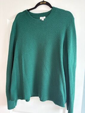 J. Crew Extra Soft Women's Crewneck Sweater in Emerald Green